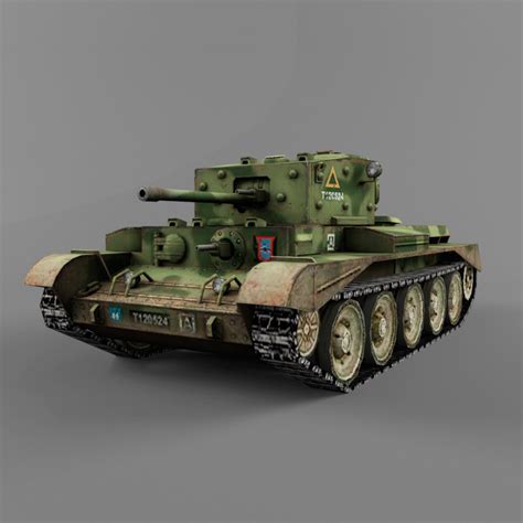3d Model Of Cromwell Medium Tank