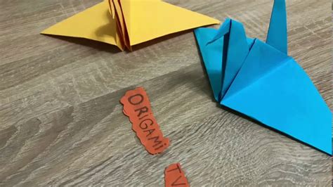 Kağıttan Turna Kuşu Yapımı Origami YouTube