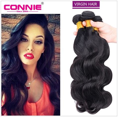 3 Bundles Indian Virgin Hair Body Wave Unprocessed Human Hair Weaves Connie Hair Products Indian