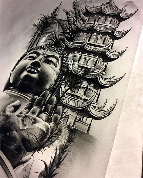 Finished Up The Buddha Temple Meditation Piece Inner Forearm Soft