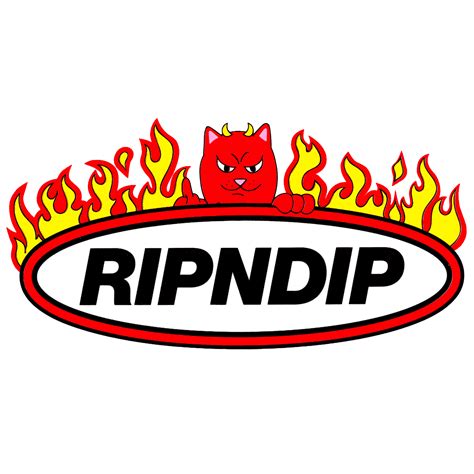 Rip N Dip Red Devil Sticker 25 X 5 Calstreets Boarderlabs