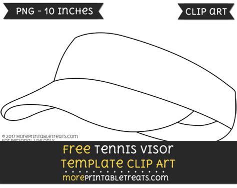 Visor according to en 166 class f or similar), protective goggles, protective gloves and the personal protective clothing provided! Tennis Visor Template - Clipart