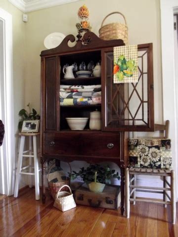 Use chalk paint or another furniture paint for your china cabinet makeover. HOMEMAKING DREAMS: Decorating With Mama's Antique China ...