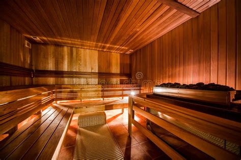 Finnish Sauna Stock Image Image Of Relax Brown Illumination 35002619