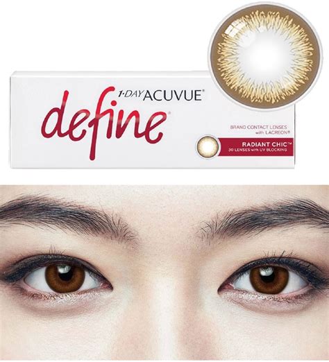 Acuvue 1 Day Define Radiant Chic Coloured Contact Lenses
