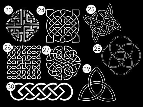 30 Celtic Knot And Braid Procreate Brushes Procreate Stamps Etsy