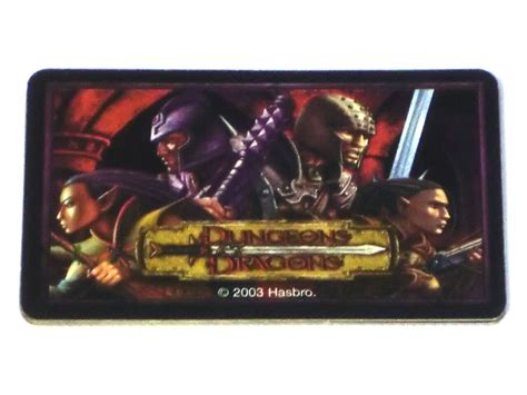 Dungeons And Dragons Boardgame Parker 2003 Components Card Stock Multi