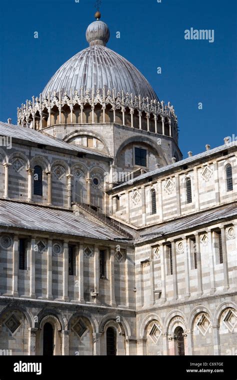 Cathedral Duomo In The Square Of Miracles Pisa Italy Stock Photo