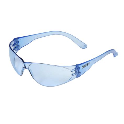 checklite® cl113 safety glasses with light blue lens