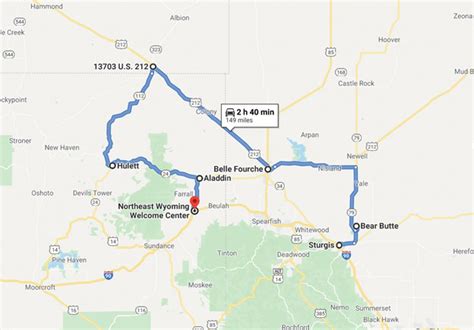 A Week Of Sturgis Motorcycle Ride Maps Day 5