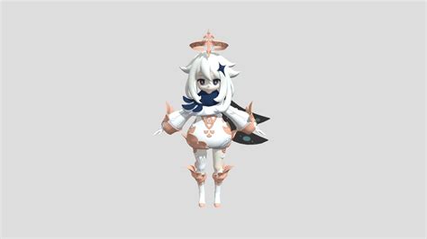 Genshin Impact Paimon Download Free 3d Model By Theuniversalmodeler Cloud Hot Girl