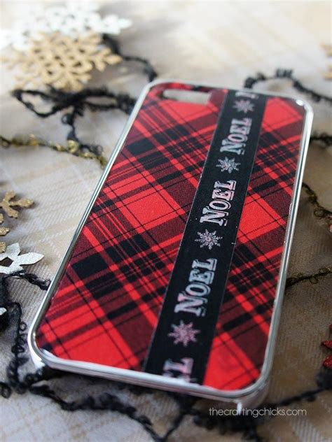 Use Washi Tape To Decorate A Plain Phone Case 12 Days Of Christmas