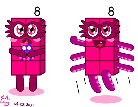 Numberblocks Little Eight Octoblock By Pinkstareevee16 On Deviantart