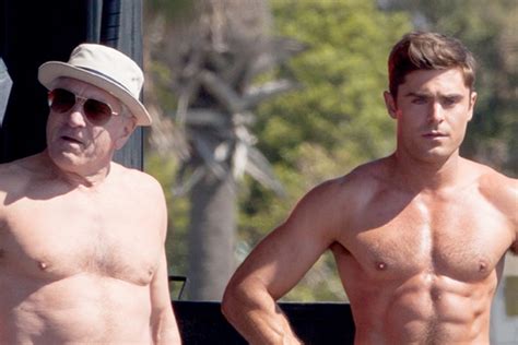 zac efron and robert de niro have a shirtless body contest in these unbelievable pics robert de