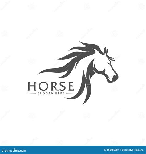 Fast Horse Logo Design Vector Creative Design Template Illustration