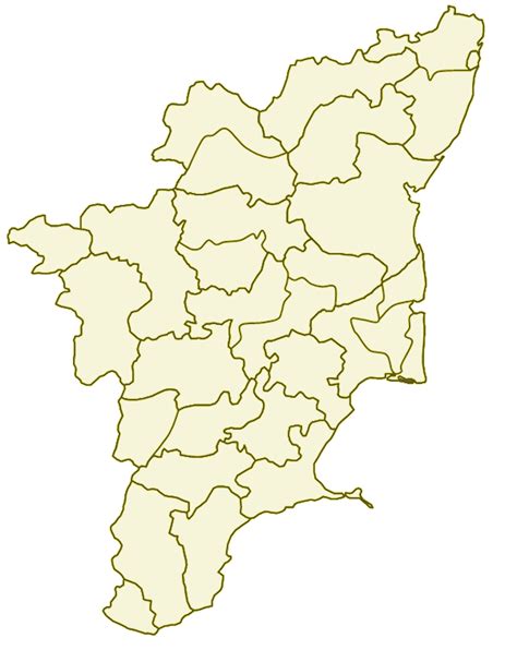 From simple outline maps to detailed map of tamil nadu. Districts Blank Map of Tamil Nadu - Mapsof.Net