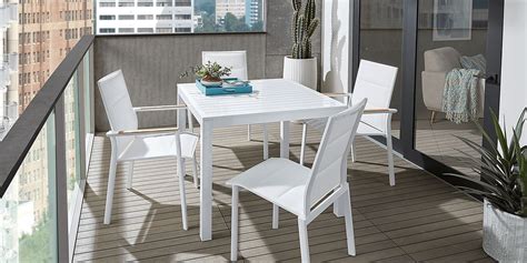 Solana White Colorswhite Aluminum Outdoor Square Dining Table Rooms