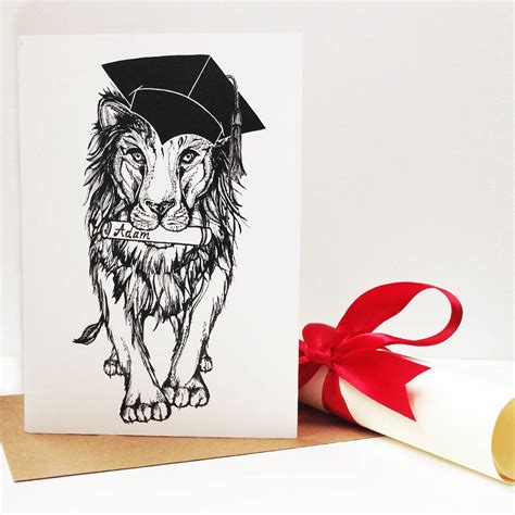 Lion King Personalised Graduation Card By Ink Inc