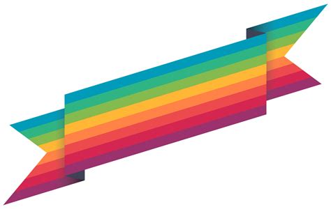 Rainbow Ribbon 4 By Viscious Speed On Deviantart Clipart Best