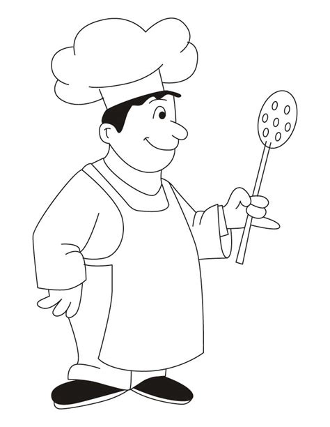 chef wearing apron coloring pages   chef wearing apron coloring pages  kids
