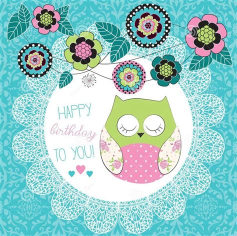 Owl Birthday Card Verses Free Happy Birthday Images And Design
