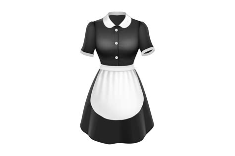 Maid Uniform With Apron Elegant Clothing Vector By Pikepicture