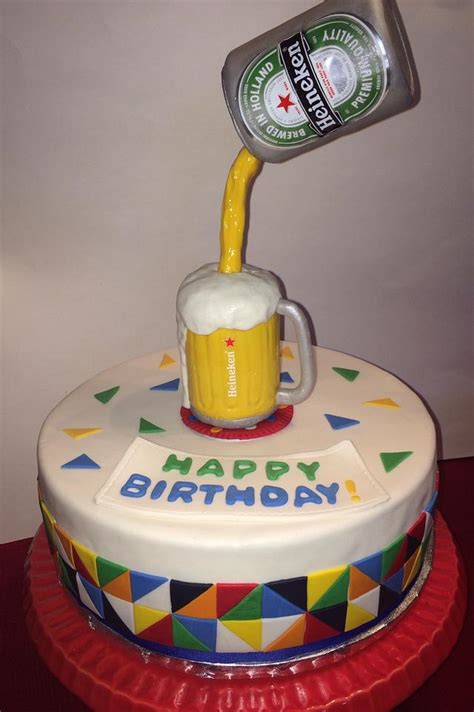 Beer Birthday Cake Decorated Cake By Bettys Cake Cakesdecor