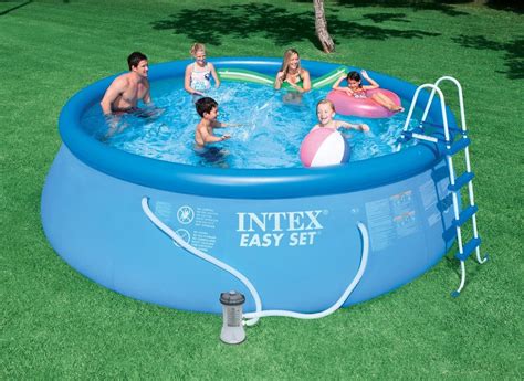 Intex 15 X 48 Easy Set Above Ground Swimming Pool W 1000 Gph Gfci Pump