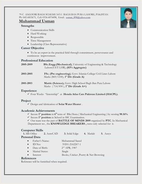 Ideal resume format for freshers & students: 17 Automobile Fresher Resume Format in 2020 | Best resume ...