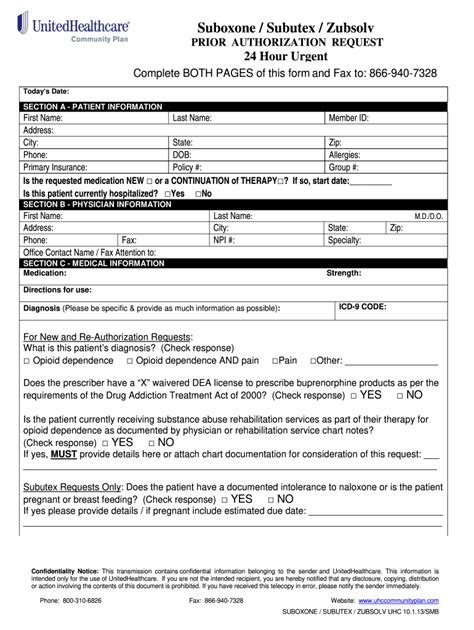 United Healthcare Prior Authorization Form Fill Out And Sign Online Dochub