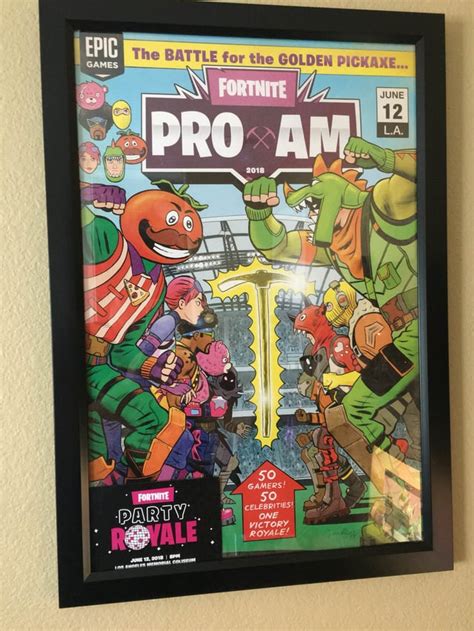 I Finally Framed My Fortnite Pro Am Poster And My Party Royale