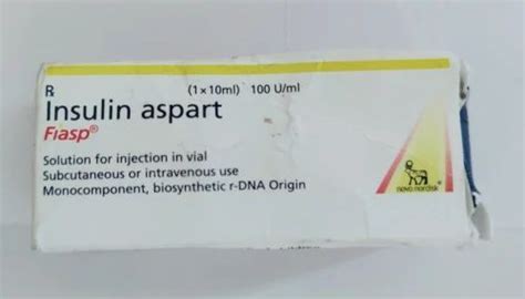 Fiasp 100iuml Solution For Injection Insulin Aspart 100uml 1 Ml