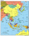 Mapa de Asia Oriental - Tamaño completo | Gifex