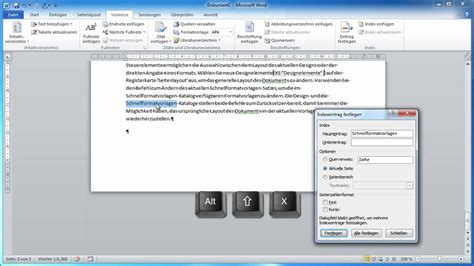 These steps show you how to mark words or phrases for your index, but you can also mark. Word 2010 - Index erstellen und einfügen - YouTube