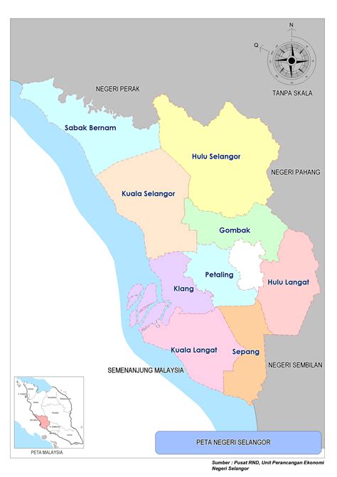 Map of johor bahru area hotels: Selangor Map