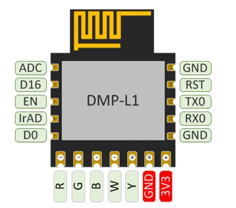 Dt Light Esp8285 Lighting Module Dmp L1 Configuration For Tasmota