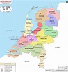 Mapa de los Países Bajos - Geografia moderna