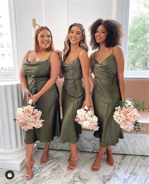 Sage is one of my favorite accent colors for fall and winter weddings. Be My Lover Midi Dress Olive in 2021 | Sage green ...