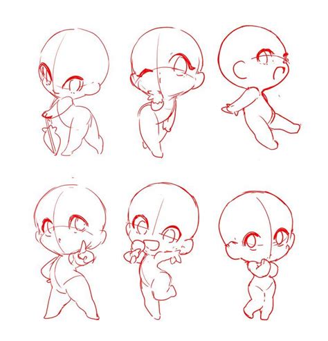 Pin By Sapphire E On 立绘构图 Anime Poses Reference Chibi Sketch Chibi Body