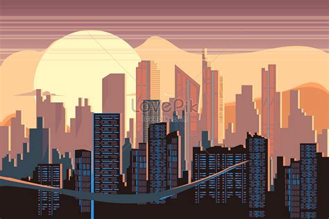 Landscape Architecture City Vector Illustration Illustration Image