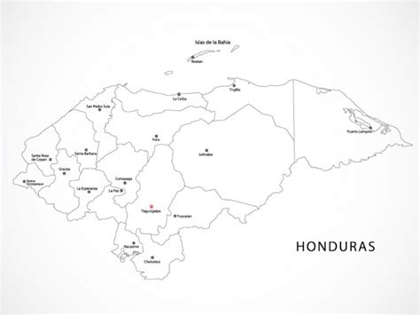Mapa De Honduras Con Sus Limites Para Colorear Mapa De Honduras Images
