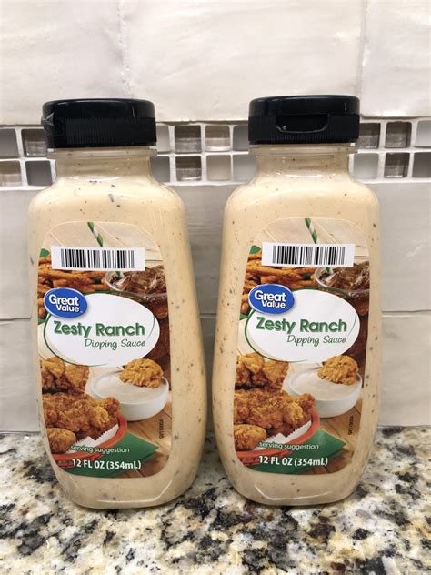 2 New Great Value Zesty Ranch Dipping Sauce 12 Oz Bottle Chick Fil A