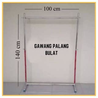 Jual Gawang Baju Gawang Hanger Besi Bulat Gantungan Baju Untuk Display