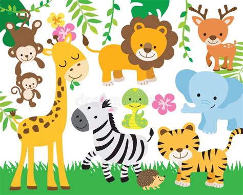 Safari Animal Cartoon Stock Illustration Illustration Of Animal 31954331