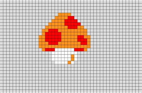 Mushroom Mario Pixel Art Brik