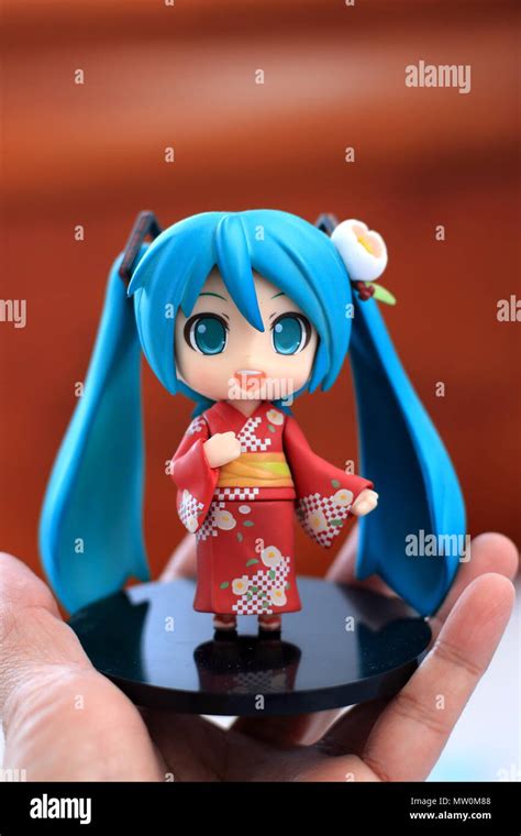 Hatsune Miku Japanese Vocaloids Figurine Stock Photo Alamy