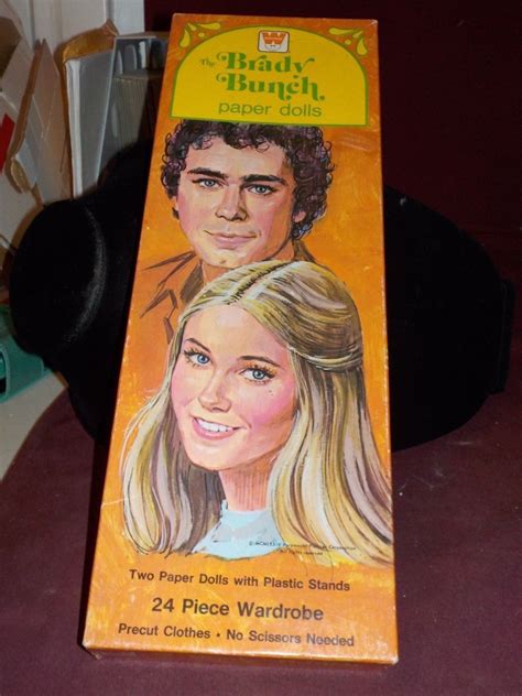 Vintage 1974 The Brady Bunch Greg And Marcia Paper Doll By Whitman Cut