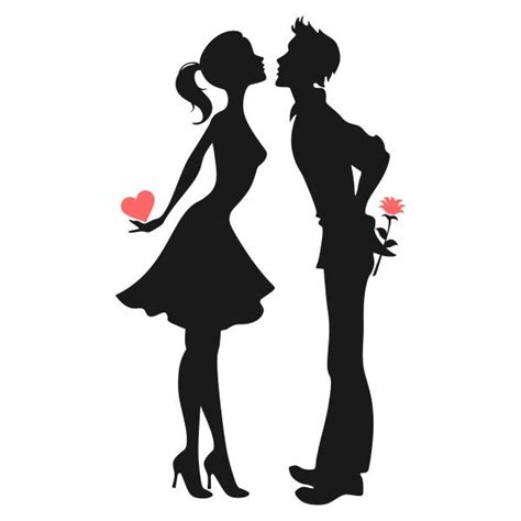 Sweetheart In Love Silhouette Couple Svg Cut File Designs Apex