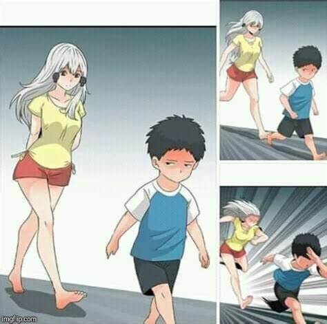 Anime Boy Running Imgflip