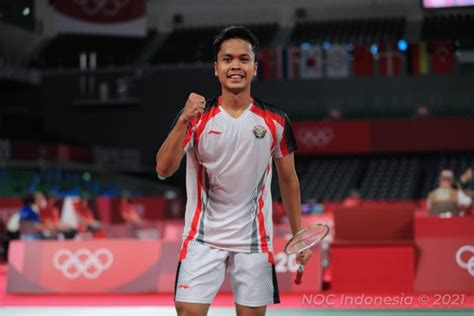 Anthony Ginting Melaju Ke Babak Perempat Final Badminton Olimpiade